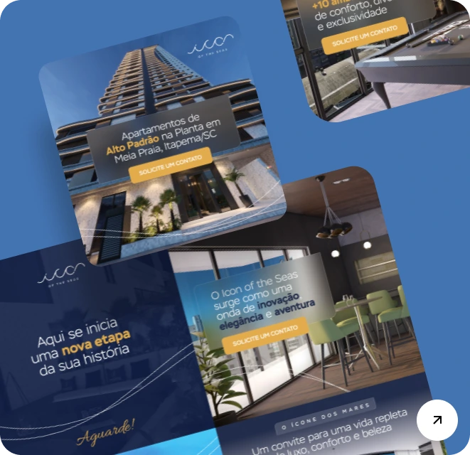 Icon of the Seas luxury apartment launch social graphics