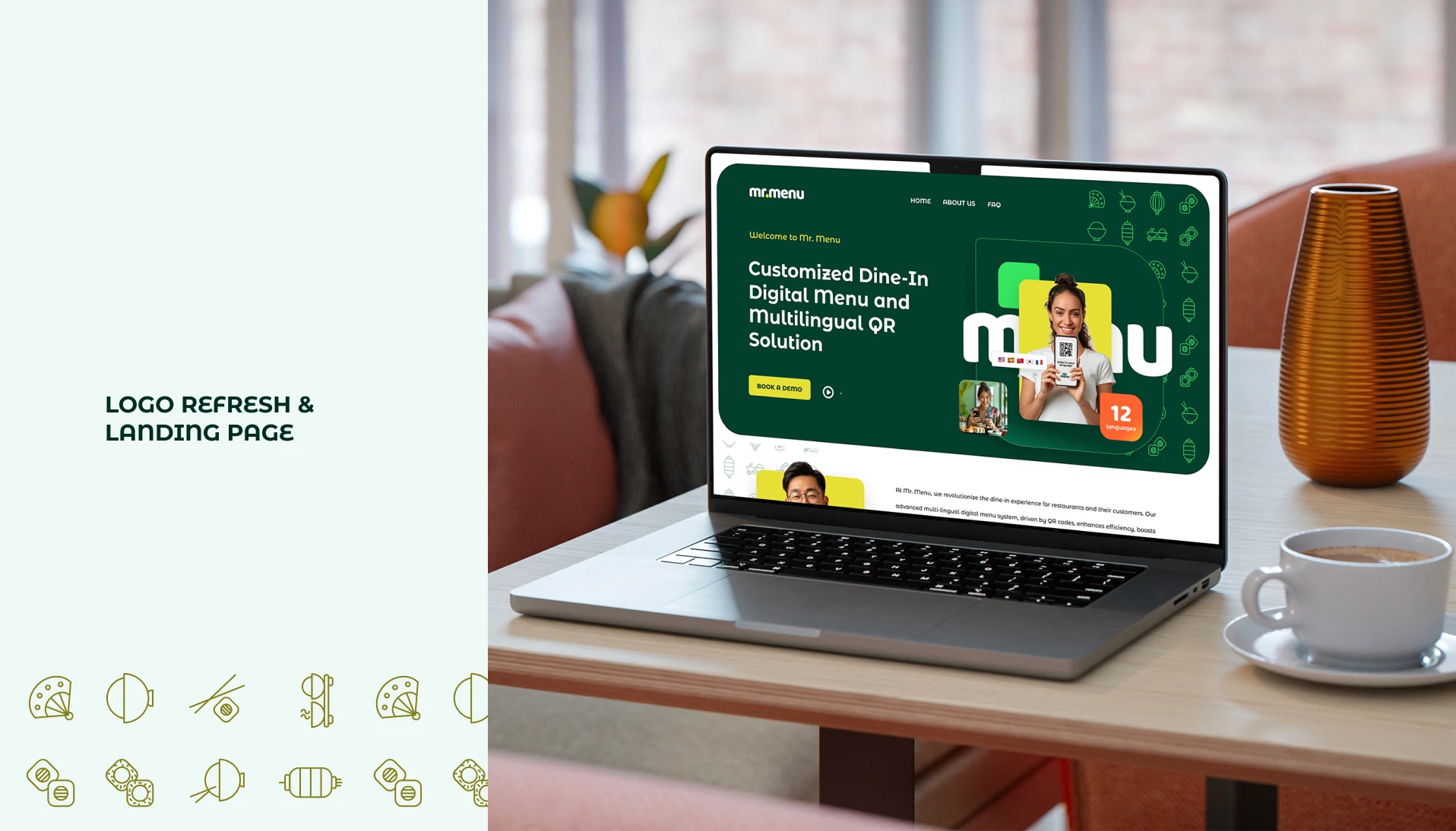 Mr. Menu landing page