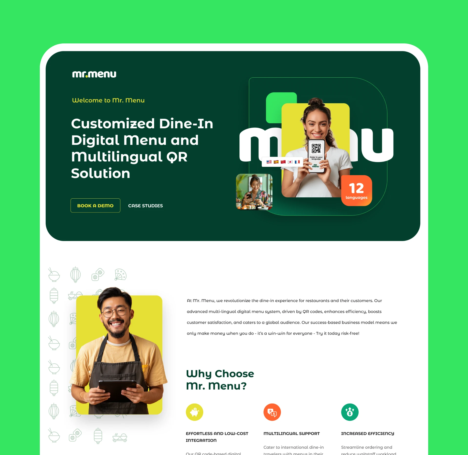 Mr. Menu social kit
