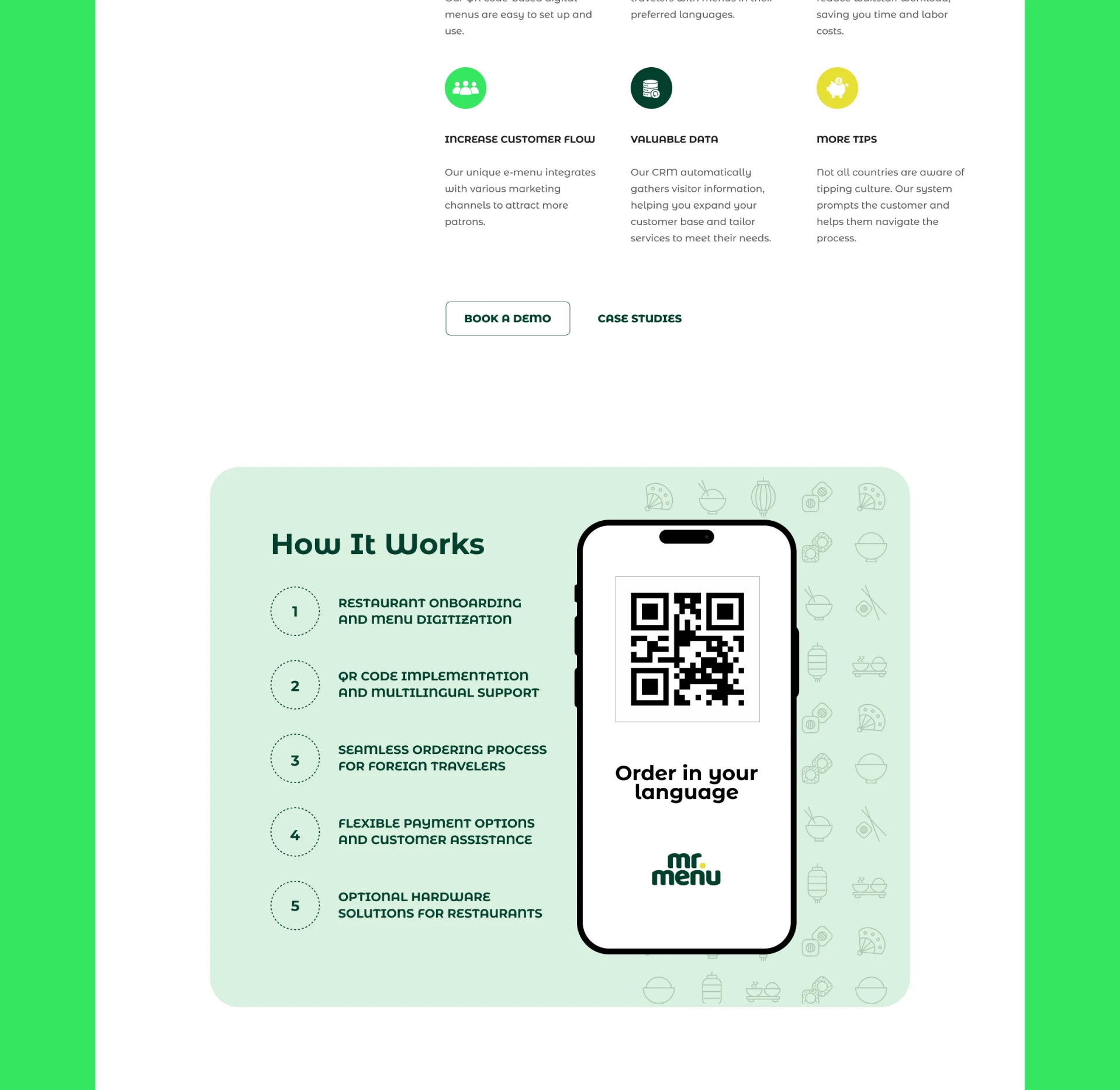 Mr. Menu social kit