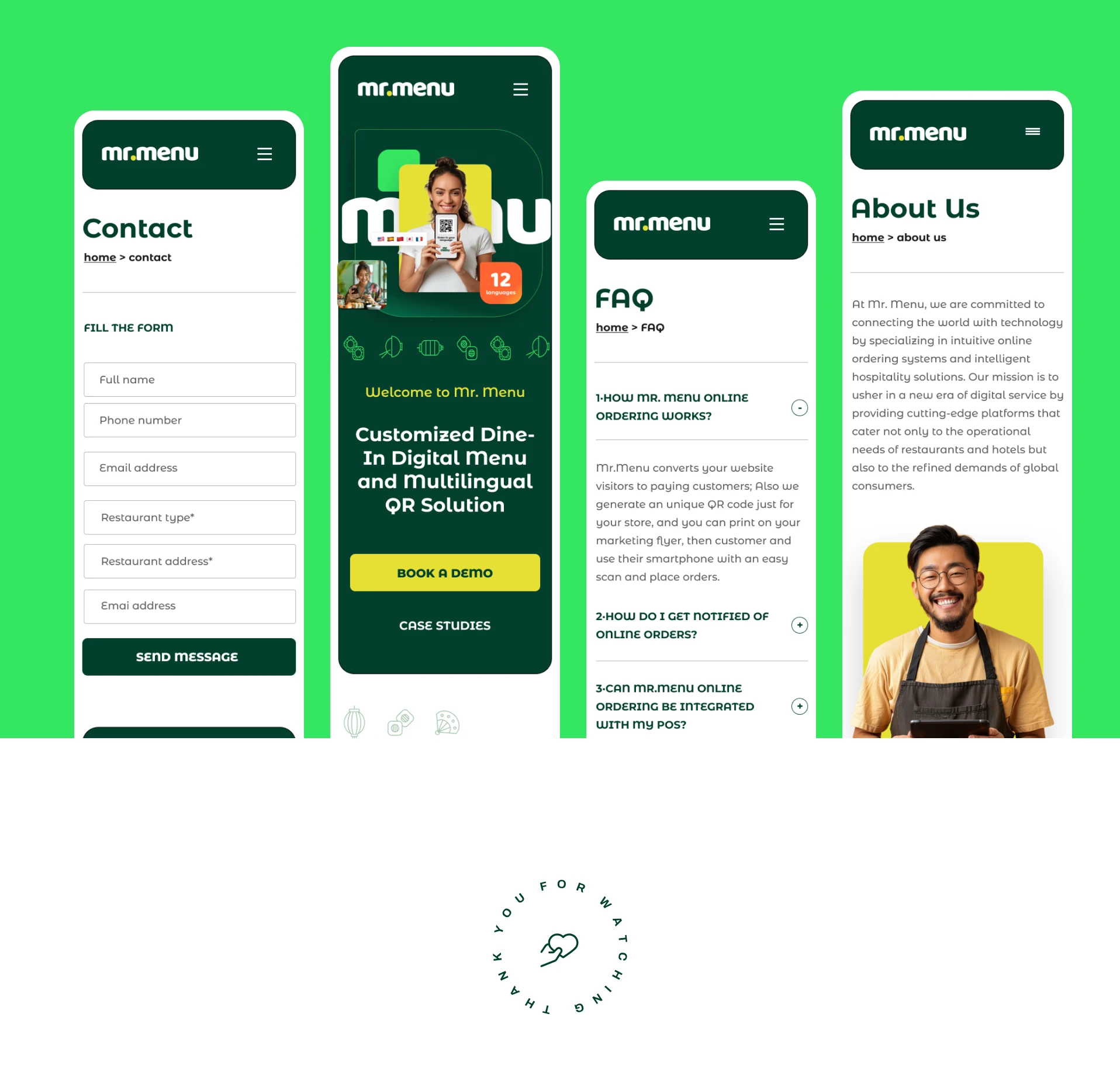 Mr. Menu social kit