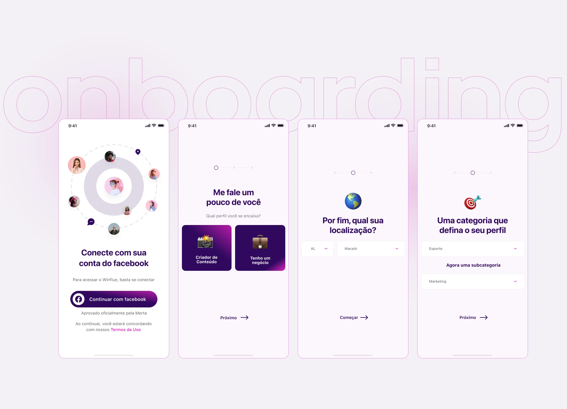 Winflue app screen