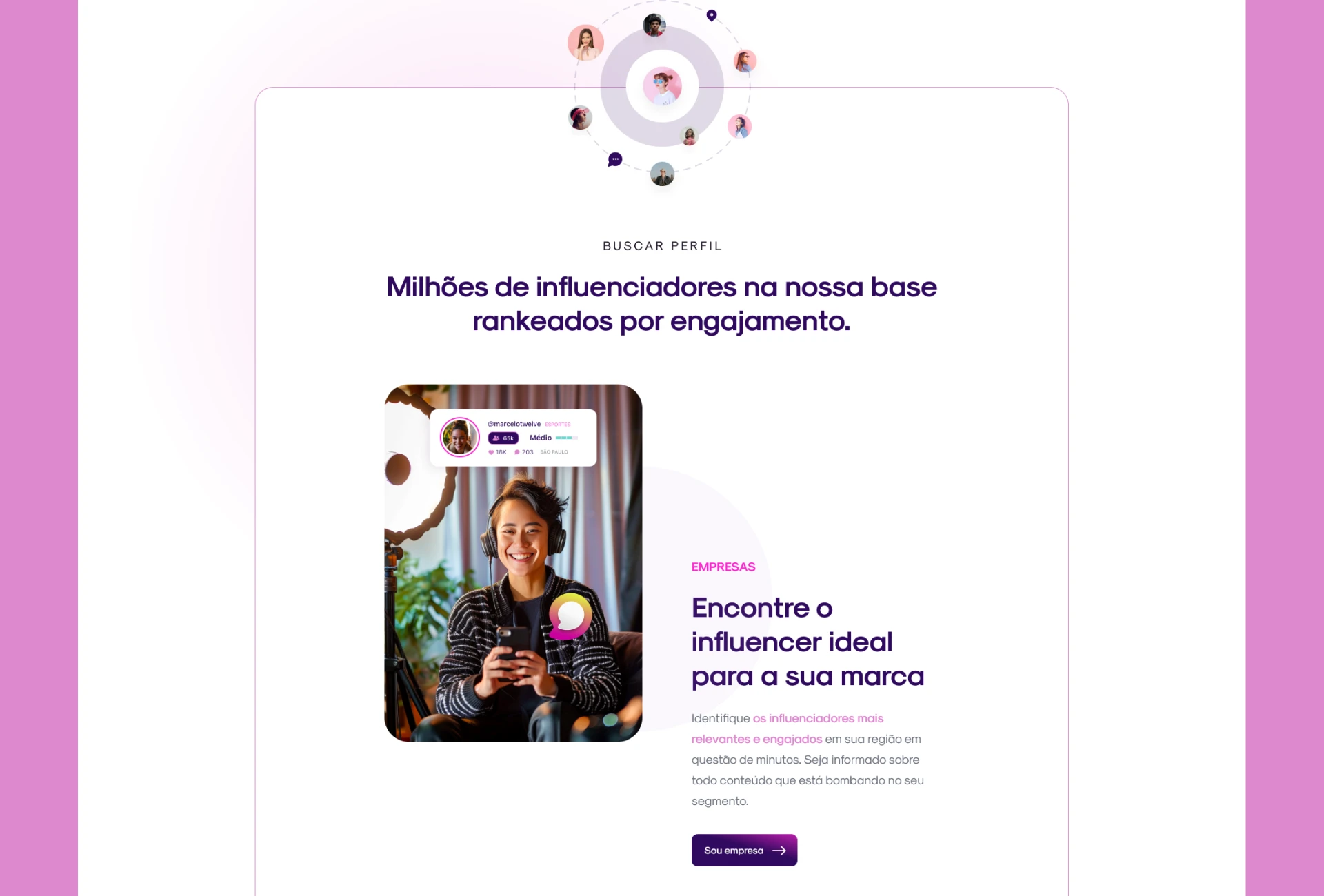Winflue app screen